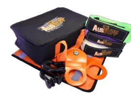 AusTuff 4x4 Recovery Kit - Snatch Strap with Block and Dampener
