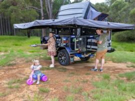 AusTuff 270 Degree Batwing Awning with Built in Lights