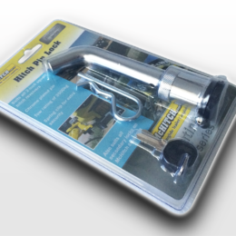 Hitch Pin - Locking (chrome) for Drop-On